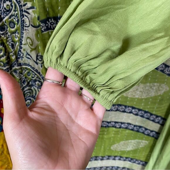 NWOT Hello Molly Green Gal Is Fun Midi Dress Size 6 - Picture 5 of 16